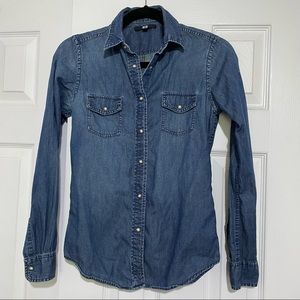 Uniqlo Dark Denim Long Sleeve
